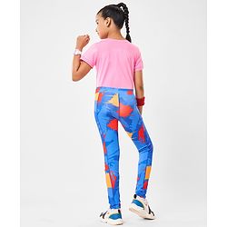 Pine Active Full Length Super Stretch Leggings Abstract Print - Multicolour
