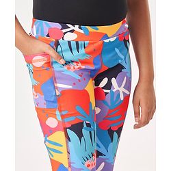 Pine Active Full Length Super Stretch Leggings Abstract Print - Multicolour