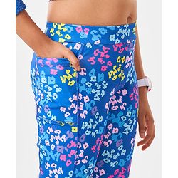 Pine Active Full Length Super Stretch Leggings Abstract Print - Multicolour