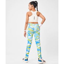 Pine Active Full Length Super Stretch Leggings Abstract Print - Multicolour