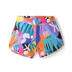 Pine Active Super Stretch Athletic Shorts Abstract Print - Multicolour