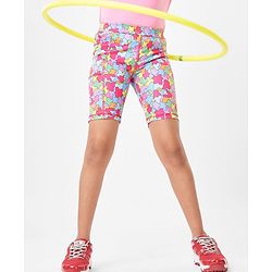 Pine Active Super Stretch Cycling Shorts Abstract Print - Multicolour