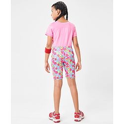 Pine Active Super Stretch Cycling Shorts Abstract Print - Multicolour