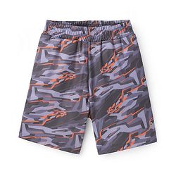 Pine Active Super Stretch Cycling Shorts with Abstract Print - Purple