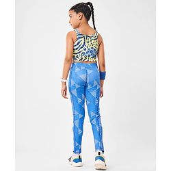 Pine Active Sleeveless Super Stretchable Sports Bra Animal Print - Multicolour