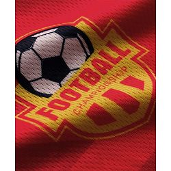 Pine Active Knit Half Sleeves T-Shirt & Shorts Football Set - Red