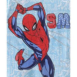 Pine Kids Marvel Cotton Knit  Half Sleeve T-Shirt with Spiderman Print - Blue