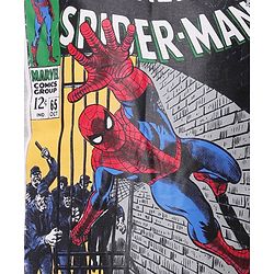 Pinekids Marvel  Cotton Knit Half Sleeves T-Shirt with Spiderman Graphics - Grey Melange