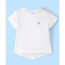 Pine Active Knit Half Sleeves Skin Friendly & Breathable Solid T-Shirts Pack of 3 - White Red & Yellow