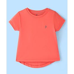 Pine Active Knit Half Sleeves Skin Friendly & Breathable Solid T-Shirts Pack of 3 - White Red & Yellow