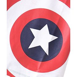 Pine Kids Marvel Cotton Knit Half Sleeves  Oversized T-Shirt Captain America Graphics - Blue