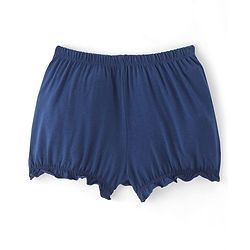 Pine Kids Cotton Lycra Knit Bloomers with Solid &  Polka Dot Print Pack of 3 - Color May Vary