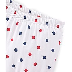Pine Kids Cotton Lycra Knit Bloomers with Solid &  Polka Dot Print Pack of 3 - Color May Vary