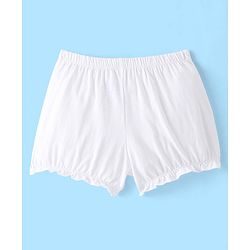 Pine Kids Cotton Lycra Knit Bloomers with Heart Print Pack of 3  - Colour May Vary