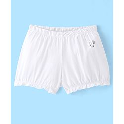 Pine Kids Cotton Lycra Knit Bloomers with Heart Print Pack of 3  - Colour May Vary