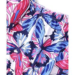 Pine Kids Cotton Half Sleeves Top Butterfly Print - Multicolor
