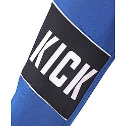 Pine Kids Looper Knit Full Length Lounge Pant Text Print - Blue