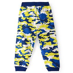 Pine Kids Looper Knit Full Length Lounge Pant with Camouflage Print - Multicolour