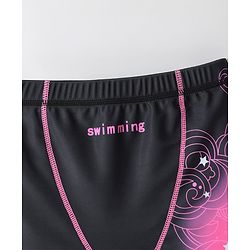 Pine Active Swimming Trunk with Star & Text Print - Pink