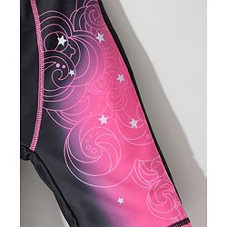 Pine Active Swimming Trunk with Star & Text Print - Pink