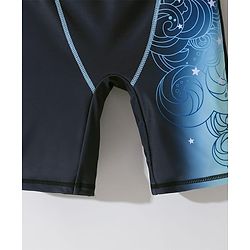 Pine Active Swimming Trunk with Star & Text Print - Blue