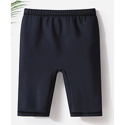 Pine Kids  Swimming Trunk with Text Print - Black
