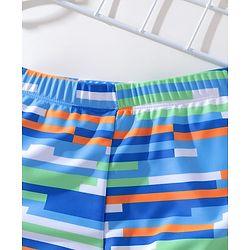 Pine Kids Striped Swimming Trunk - Blue