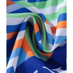 Pine Kids Striped Swimming Trunk - Blue