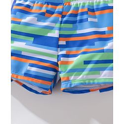Pine Kids Striped Swimming Trunk - Blue