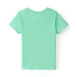 Pine Kids  Cotton Knit Half Sleeves Striped T-Shirt  - Multicolour