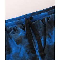 Pine Kids Disney Terry Above Knee Length Tie & Dye Shorts With Lion King Graphics - Blue