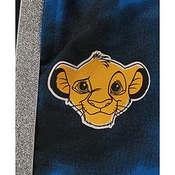 Pine Kids Disney Terry Above Knee Length Tie & Dye Shorts With Lion King Graphics - Blue