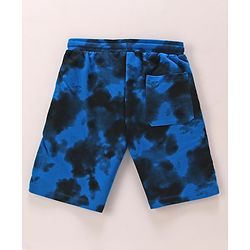 Pine Kids Disney Terry Above Knee Length Tie & Dye Shorts With Lion King Graphics - Blue