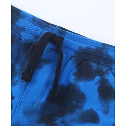 Pine Kids Disney Terry Above Knee Length Tie & Dye Shorts With Lion King Graphics - Blue
