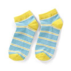 Pine Kids Cotton Spandex Knit Ankle Length Socks with Floral Design Pack Of 3 - Snow White
