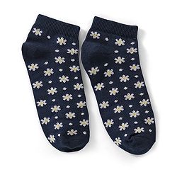 Pine Kids Cotton Spandex Knit Ankle Length Socks with Snow Flakes Design Pack Of 3 - Snow White & Yellow