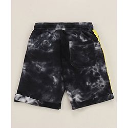 Pine Kids Marvel Cotton Knit Half Sleeves Tie & Dyed T-Shirt And Shorts Set With Avengers Graphics - Grey