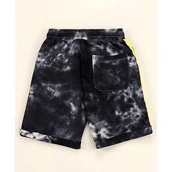 Pine Kids Marvel Cotton Knit Half Sleeves Tie & Dyed T-Shirt And Shorts Set With Avengers Graphics - Grey