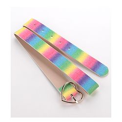 Pine Kids Belts with Heart Shaped Buckle Lock - Multicolour