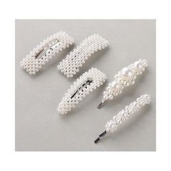 Pine Kids Hair Pins And Clips Pack of 5 - White