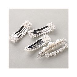 Pine Kids Hair Pins And Clips Pack of 5 - White