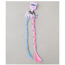 Pine Kids Hair Extensions  With Bow Applique - Muliticolor