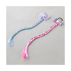 Pine Kids Hair Extensions  With Bow Applique - Muliticolor