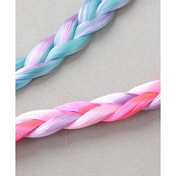 Pine Kids Hair Extensions  With Bow Applique - Muliticolor