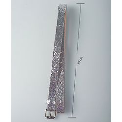 Pine Kids Belts with Sequin Design   - Silver