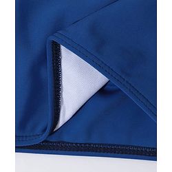 Pine Kids Sleeveless  Two Piece Swimsuit Solid Colour - Blue
