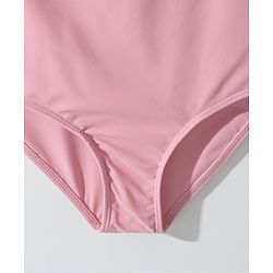 Pine Kids Sleeveless V Cut Swimsuit with Frill Detailing - Pink