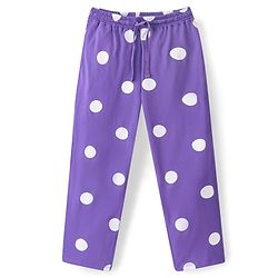 Pine Kids Half Sleeves Night Suit Polka Dot Print - Passion Flower