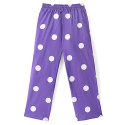 Pine Kids Half Sleeves Night Suit Polka Dot Print - Passion Flower