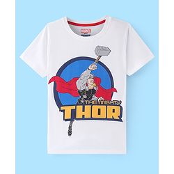 Pine Kids Marvel Half Sleeve T-Shirt with Avengers Graphics Pack Of 3 - Red White & Yellow
